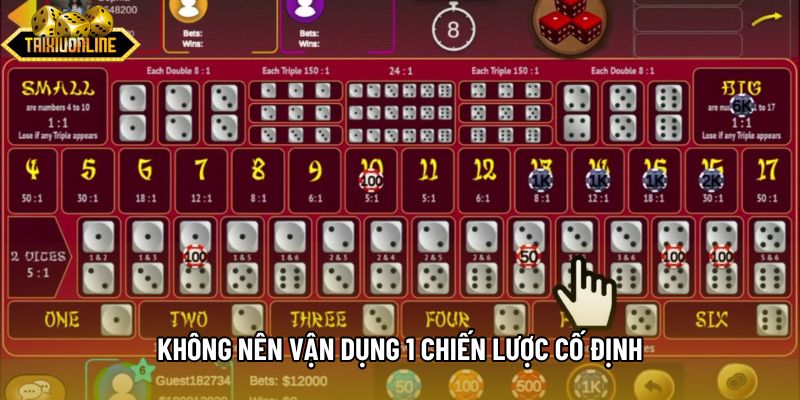 Không nên vận dụng 1 chiến lược cố định Không nên vận dụng 1 chiến lược cố định